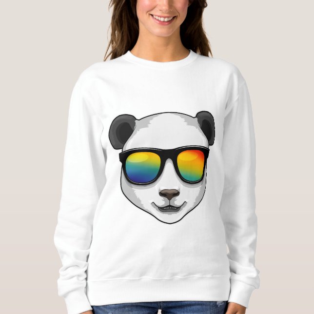 Panda with Sunglasses Sweatshirt (Front)