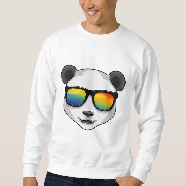 Panda with Sunglasses Sweatshirt (Front)