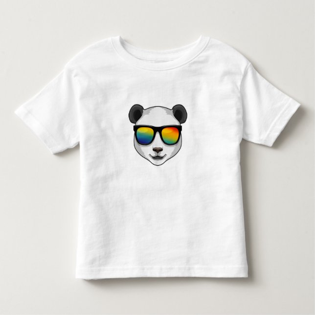 Panda with Sunglasses Toddler T-Shirt (Front)