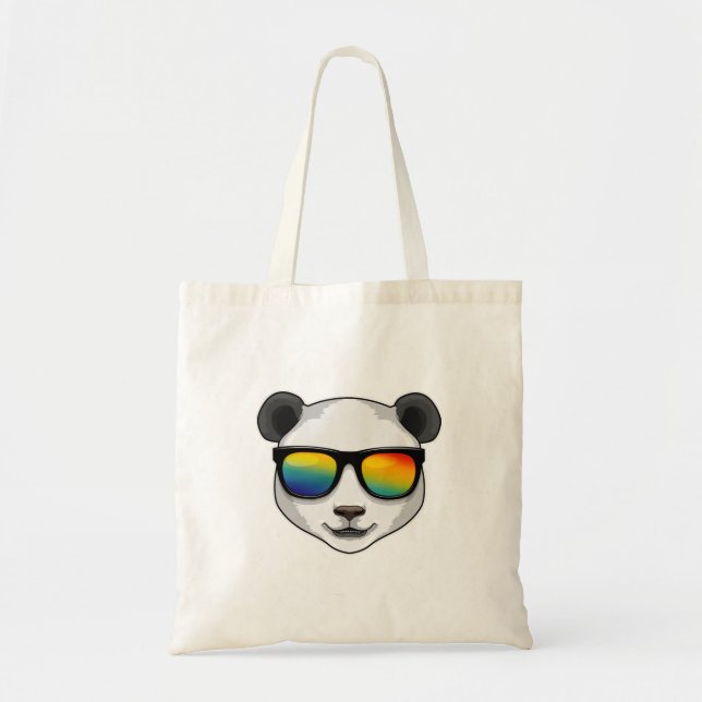 Panda with Sunglasses Tote Bag (Front)