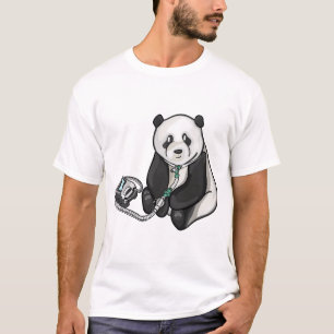 Panda With Trach And Ventilator T-Shirt