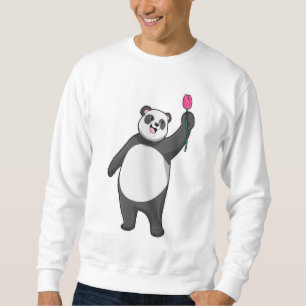 Panda with Tulip Sweatshirt