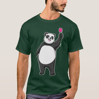 Panda with Tulip T-Shirt