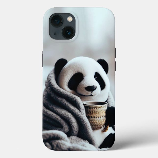 Panda Wrapped In Winter  Case-Mate iPhone Case (Back)