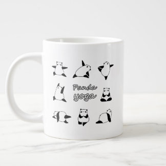 PANDA YOGA, Animals yoga, Panda bear Large Coffee Mug