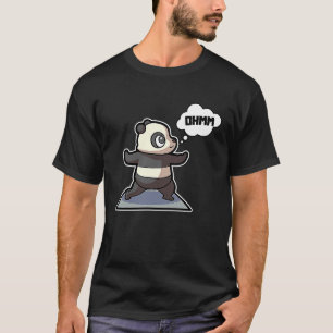 Panda Yoga Poses Sport Gymnastics Ohmmm Heartbeat T-Shirt