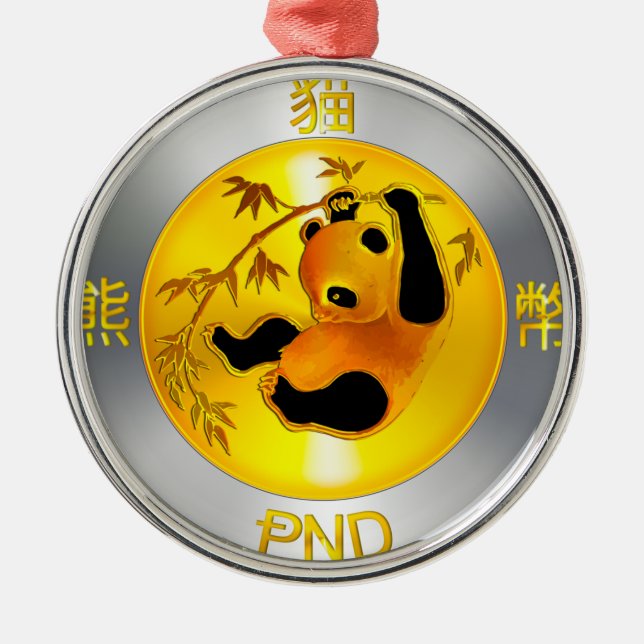Pandacoin SWAG Metal Tree Decoration (Front)