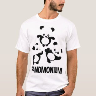 Pandamonium TShirt  Funny Panda Bear Pun Tee