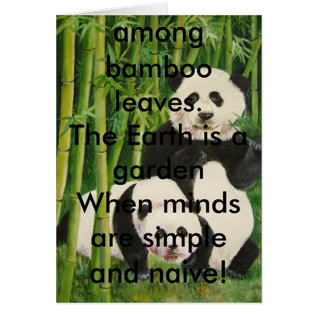 pandas2, There is only black and white,simple a... (Front)