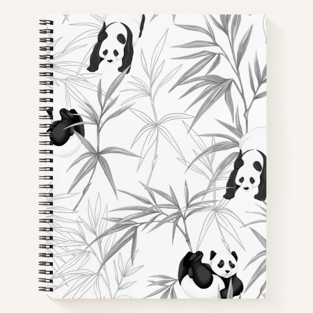 Pandas and Bamboo Notebook (Front)