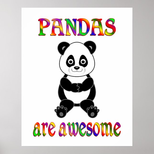 Pandas are Awesome Poster (Front)