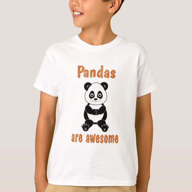 Pandas are Awesome T-Shirt (Front)