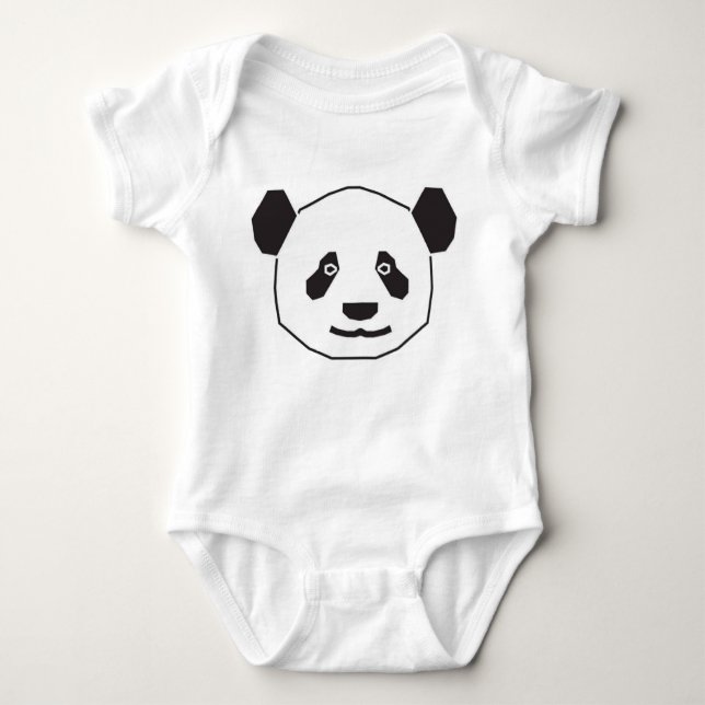 pandas baby bodysuit (Front)