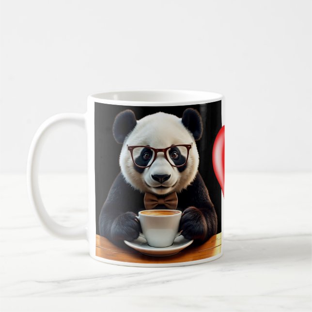 Panda's Coffee Break Coffee Mug (Left)