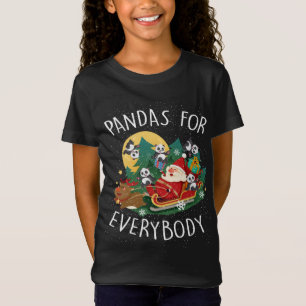 Pandas for Everybody Christmas Cute Panda T-Shirt