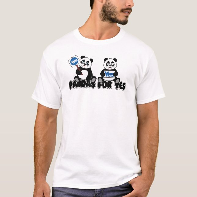 Pandas For Yes T-Shirt (Front)