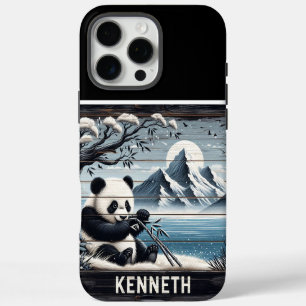 Panda's Forest Haven: Bamboo Indulgence iPhone 16 Pro Max Case
