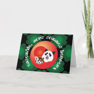 Pandas Freunde für die Ewigkeit mit Spruch Thank You Card
