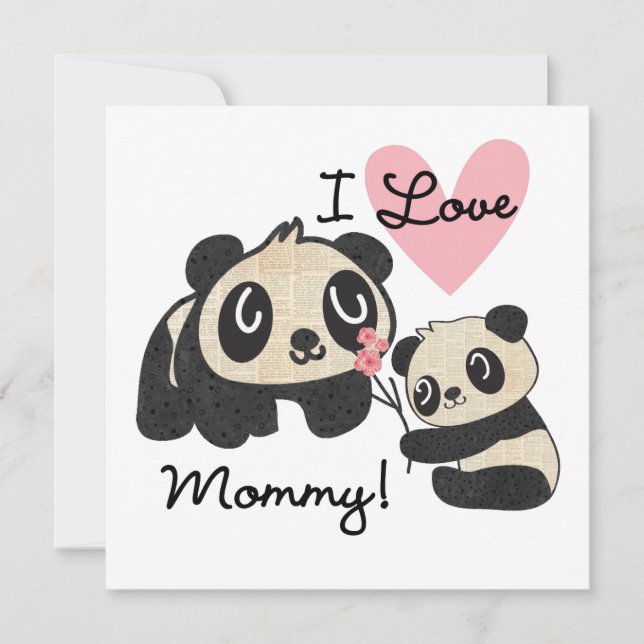 Pandas I Love Mummy (Front)