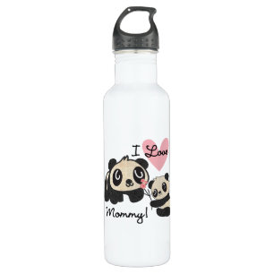 Pandas I Love Mummy 710 Ml Water Bottle