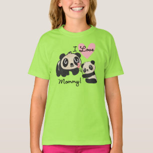 Pandas I Love Mummy T-Shirt