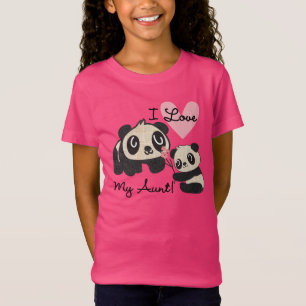 Pandas I Love My Aunt T-Shirt