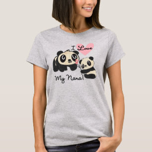Pandas I Love My Nana T-Shirt