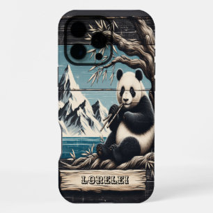 Panda's Mountain Perch: Bamboo Repose iPhone 16 Pro Max Case