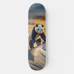Pandas On Snowboards Design by Rich AMeN Gill Skateboard