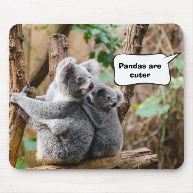 Pandas or Koalas - Which are cuter? Mouse Pad (Front)