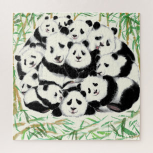 Pandas - Pandemic - Big Hugs - Drawing Collection Jigsaw Puzzle