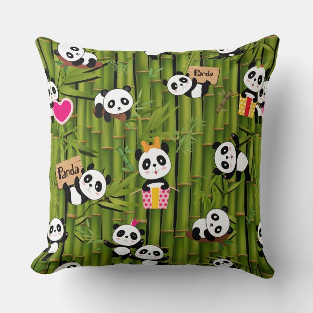 Panda's Pattern 2 Cushion (Front)