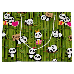 Panda's Pattern 2 Large Gift Bag