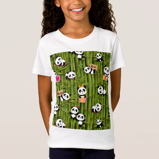 Panda's Pattern 2 T-Shirt (Front)
