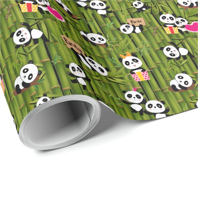 Panda's Pattern 2 Wrapping Paper (Roll Corner)
