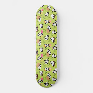 Panda's Pattern 3 Skateboard