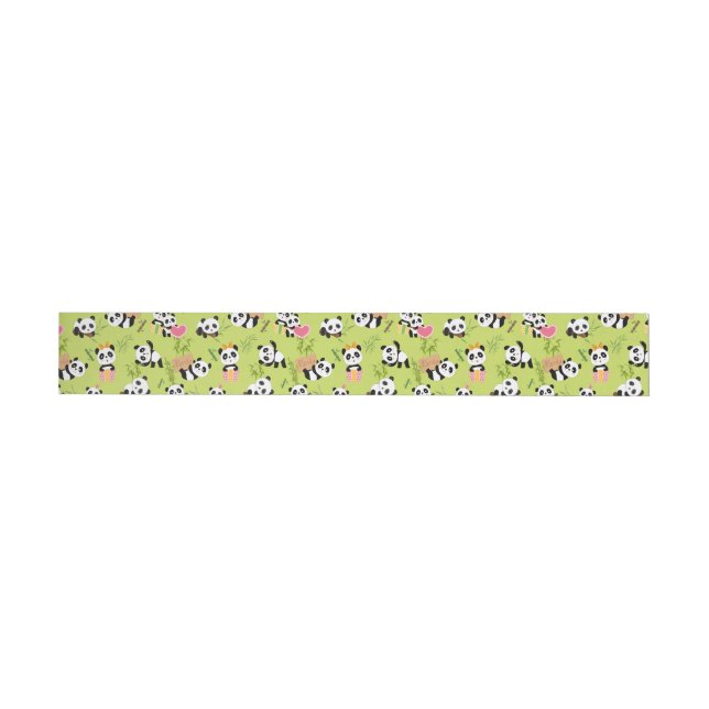 Panda's Pattern 3 Wrap Around Label (Individual)