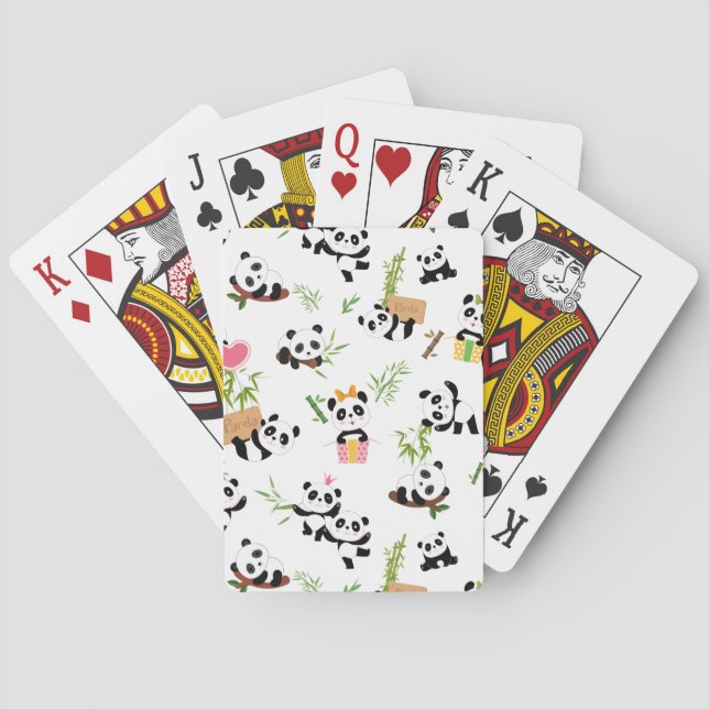 Panda's Pattern Playing Cards (Back)