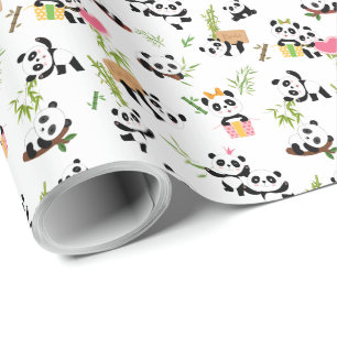 Panda's Pattern Wrapping Paper