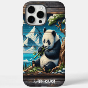 Panda's Secluded Nook: Bamboo Pleasure iPhone 16 Pro Max Case