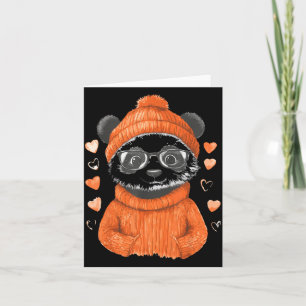 Pandas With Hearts Love Valentine's Day Women Hear Card