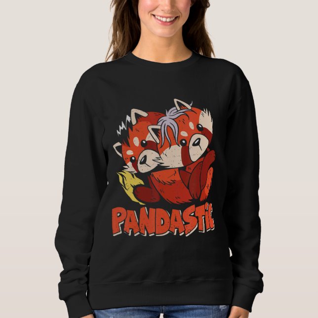 Pandastic  Red Pandas Sweatshirt (Front)