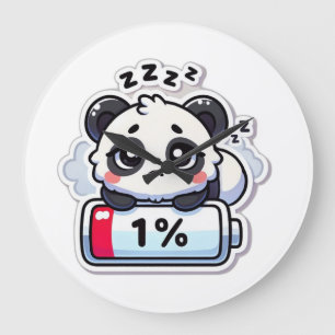 PandaVerse Designs Large Clock