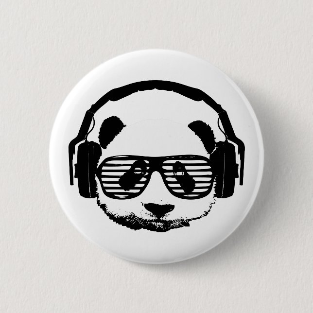 Pandaz In Da House 6 Cm Round Badge (Front)