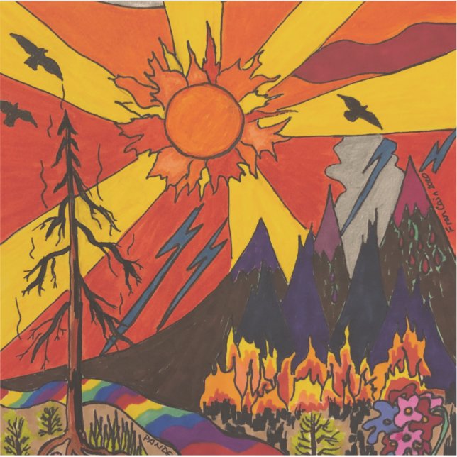 Pandemic Fire Sticker (Front)