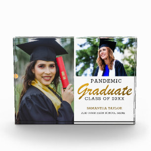 Pandemic Graduate 2021 2 photo Collage Block
