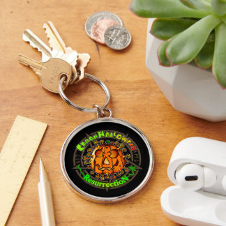 Pandemic Halloween Key Ring