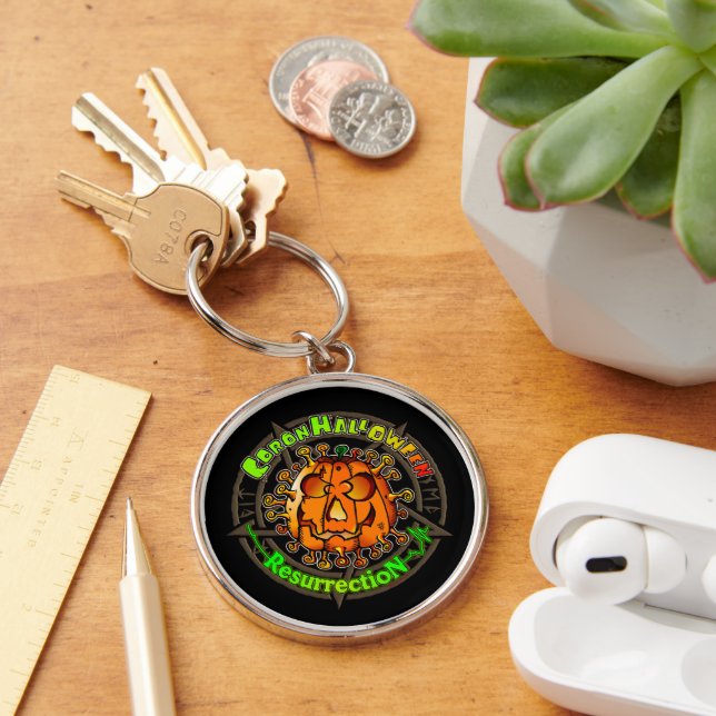 Pandemic Halloween Key Ring (Desk)