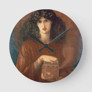 Pandora, 1871 (oil on canvas) round clock