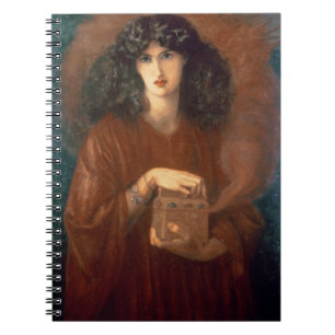 Pandora, 1871 (oil on canvas) spiral notebook